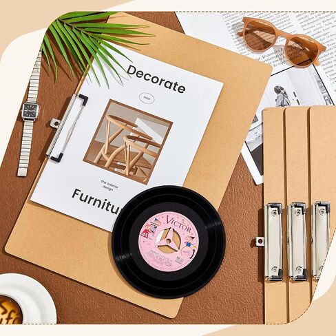 8 Pcs 11x17 Clipboard Wooden Lap Board with Low Profile Clip Desk Brown Clipboard Landscape Clipboard Horizontal Clipboard Ledger Brown Hardboard for Drawing Sketching Art Supplies in Saudi Arabia