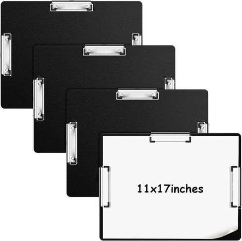 Tenceur 2 جهاز كمبيوتر شخصى 11x17 الحافظة ثلاثة كليب قوية اضافية كبيرة الحافظة الأفقية 11x17 الرسم الحافظة للمدرسة مكتب المنزل الطلاب المعلمين اللوازم in Saudi Arabia