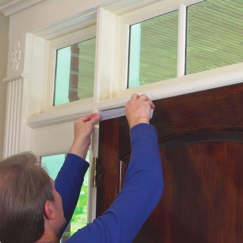 شريط عازل لختم مشروع الغريبة بطول 49 قدمًا من السيليكون الشفاف لتجريد الطقس وشريط ختم الباب وسدادة مسودة تحت الباب لختم النافذة وختم الباب السفلي كما يظهر على شاشة التلفزيون in Kuwait