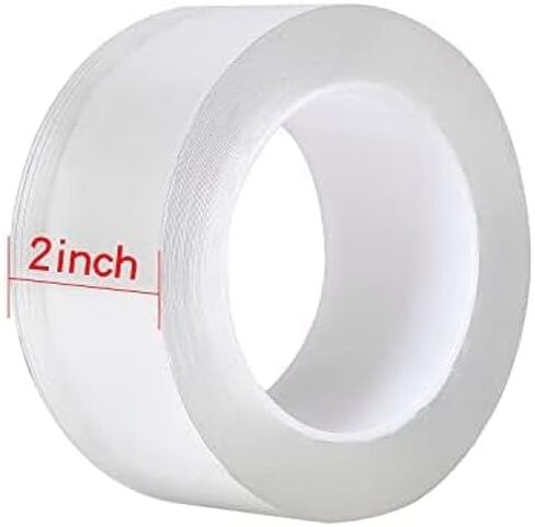 Transparent Window Weather Sealing Tape, 1.2IN x 16FT, Clear Window Draft Isolation Sealing Film Tape for Door Draft Stopper Adhesive Tape, Doors Windows and Shower Glass Gaps in Kuwait