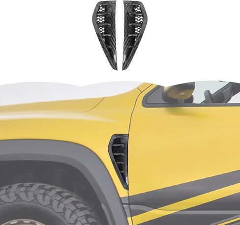 RT-TCZ ألياف الكربون الجانب الباب تنفيس الهواء الحاجز غطاء الكسوة اكسسوارات ل دودج رام TRX 2018 2019 2020 2021 2022 2023 2024 in Saudi Arabia