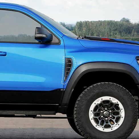 RT-TCZ ألياف الكربون الجانب الباب تنفيس الهواء الحاجز غطاء الكسوة اكسسوارات ل دودج رام TRX 2018 2019 2020 2021 2022 2023 2024 in Saudi Arabia
