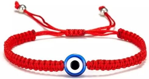 Evil Eye Bracelets 7 Knot Lucky Bracelet Adjustable String Amulet for Women Men Teen Boys Girls 2 Pack in Saudi Arabia