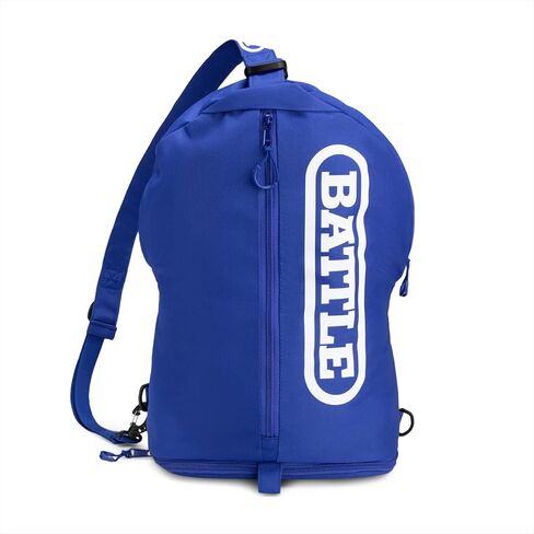 Battle Sports Lockdown 6 Sling Bag 2.0 - Single Shoulder Travel Backpack, Adjustable Over-the-Shoulder Strap, Padded Interior Sleeve for up to 15" Laptop, Crossbody Bag - Blue in Saudi Arabia