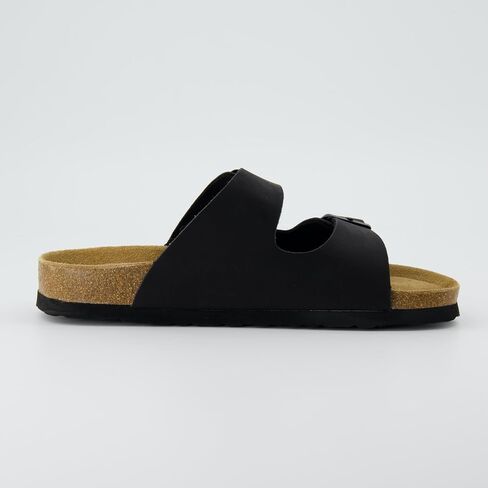 CUSHIONAIRE Lane Cork Footbed Womens Sandals Comfortable Double Buckle Slip On Sandals for Women with Arch Support and Classic Two Strap Design in Saudi Arabia