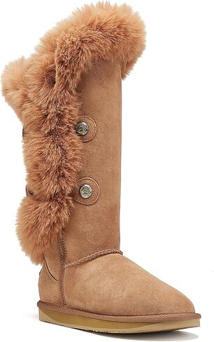LUXE Women's Nordic Tall Mid Calf Boot in Saudi Arabia