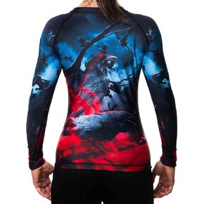 Women's The Unkindness BJJ Rash Guard MMA Black