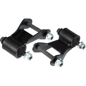 X AUTOHAUX 1 Pair Rear Leaf Spring Shackle Kit 22820716 for GMC Sierra for Chevy Silverado 1500 1999-2013 for 2500HD 2001-2004 for Yukon XL for Suburban 2000-2013 Pick Up Leaf Spring