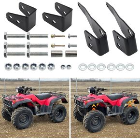 مجموعة أدوات رفع ATV الأمامية والخلفية مقاس 2 بوصة من JERBOR لسيارة Honda TRX450 Foreman 1998-2004 (مع التعليمات)