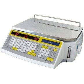 LS-100 60 LB Dual Range Fast Reliable Price Computing Printing Scale, LED & Alpha Large LCD, NTEP, Heavy Duty, Easy To Program & USE (Standard Display)