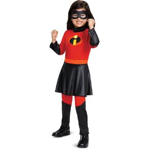 Disguise Disney Pixar Violet Incredibles 2 Jumpsuit w/Skirt Deluxe Girls' Costume, Size/(2T)