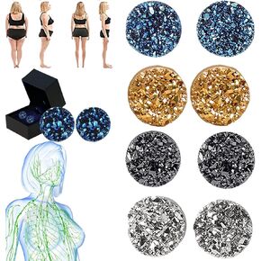 Atheniz Magnetology Lymphvity Germanium Earrings, Ear Allure Magnetic Earrings, Magnetic Stud Non Piercing Acupressure Earrings, Metiz Lymphvity Magnetherapy Earrings for Men and Women