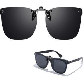 TJUTR Kids Clip On Sunglasses Over Prescription Glasses for Age 4-12 Boys Girls Polarized Sun Glasses UV400 Protection