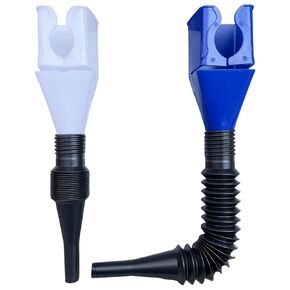 Funnels for Automotive Use,4pcs Retractable Auto Fuel Funnel,Snap on Oil Funnel for Oil Change and Cars with Water,Gasoline,Coolant