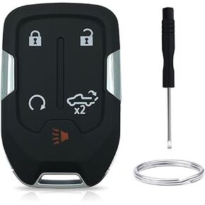 Key Fob Shell Cover Replacement Fits for Chevy Suburban Tahoe 2015 2016 2017 2018 2019 2020 GMC Yukon Keyless Entry Remote Control Outer Case (6-Button)