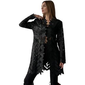 Dominante Women's Black Genuine Lambskin Handmade Leather Jacket