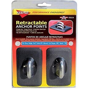 HAMPTON PROD Keeper Keeper - Bull Ring Universal Retractable Anchor Points, 2 Pack