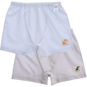 100% Certified Organic LightWeight Cotton Super Soft Breathable Comfortable Boy Boxer Briefs Underwear
