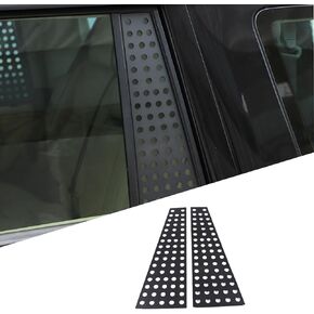 Rear Side Window Louvers Panel Cover Compatible with Land Rover Discovery 2 Exterior Accessories 1998-2004, Aluminum Alloy Rear Window Louvers Air Vent Panel Cover