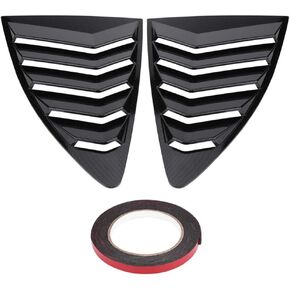 Aramox Side Window Louvers, 1 Pair ABS Plastic Side Window Scoop Cover Vent Cover Trim for Toyota 86/Scion FR-S BRZ 13-18 (Carbon Fiber)