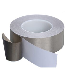 Faraday Tape Nickel Copper Faraday Fabric Tape 20ft Shielding Conductive Material for Connect Faraday Fabrics, Grounding， Electrical Repairs, EMI Shielding, RFID Signal Blocking (2.5 Inch)