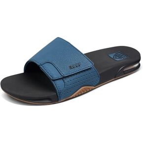 REEF Fanning Slide Men's Bottle Opener Sandal, Arch Support, Durable Outsole, Water Friendly