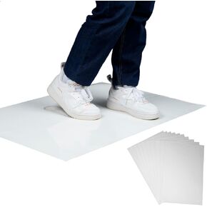 300 Sheets 24" x 36" Sticky Mats for Cleanrooms Blue Adhesive Mats (10 Pads of 30 Sheets) Walk Off Tacky Mats for Laboratories Homes Construction Sites and More Remove Dust and Dirt from Shoes