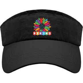 Be Kind Autism Awareness Cap Visor Hat for Men Visor Hats Flodable Golf Hat, One Size-Medium, Allblack