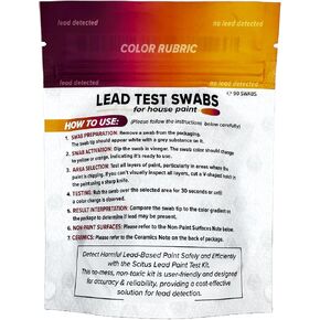 Accurate Lead Testing Kit, 30 Surface Swabs, Get Results in 30 Seconds, Test Painted Surfaces Around The House for Lead