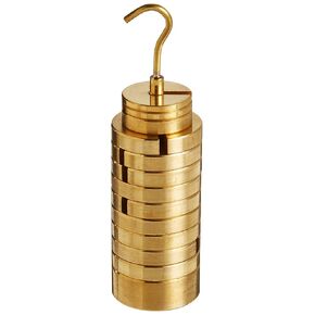 United Scientific™ WHST13 Premium Brass Slotted Weight Set with Hanger & Case, 13 Piece Set