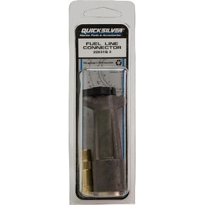 Quicksilver 22831Q3 Fuel Line Connector for Select Vintage Mercury and Mariner Outboards, 1-Pack