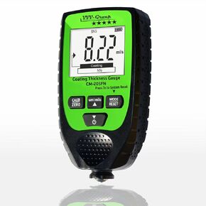 Paint Thickness Meter CM-205FN | Best Mil Coating Depth Gauge Tester for Cars with Resol 0.01mil | F/NF Measuring