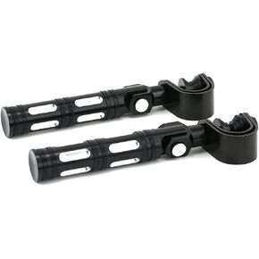 1-1.25"(25mm-32mm) Universal Motorcycle Foldable Highway Antivibrate Engine Guard Crash Bars Foot Pegs for Harley Electra Glide Road King Street Glide-black