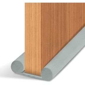 Door Draft Stopper, Adjustable Length 24" to 38",Bold Diameter 2", Energy Saving, Dust Proof, Soundproofing, Weather Stripping Reusable Door Sweeps, Machine Washable, Black in Saudi Arabia