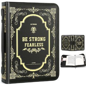 غطاء الكتاب المقدس بمقبض، حافظة الكتاب المقدس المصنوعة من جلد البولي يوريثان العتيق، غطاء الكتاب المقدس المقاوم للماء، منظم ملحقات الكتاب المقدس الواقي in Kuwait