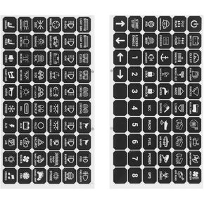 120pcs Switch Panel Small Stickers Switch Label Decal Multifunction Button Sticker for Cars Boats Trailers Compatible with Auxbeam Switch Panel BA80 GA80 BB80