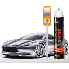 Touch Up Paint For Cars, Automotive Car Paint Pen Scratch Repair Two-In-One Touch Up Paint, Premium Car Scratch Remover for Deep Scratches 0.4 fl oz (Gray)