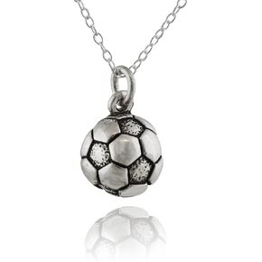 Small and Dainty 925 Sterlin Silver Sports Charm Necklaces