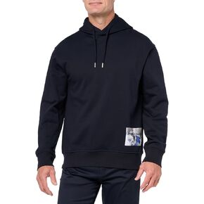Armani Exchange Men's Camo Jacquard Patch Pullover Hoodie Sweatshirt