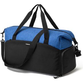 Vorspack Gym Bag for Women - 35L Duffle Bag for Men Lightweight Duffel Bag with Shoe Compartment Weekender Bag Overnight Bag for Sports Gym Travel - Grey