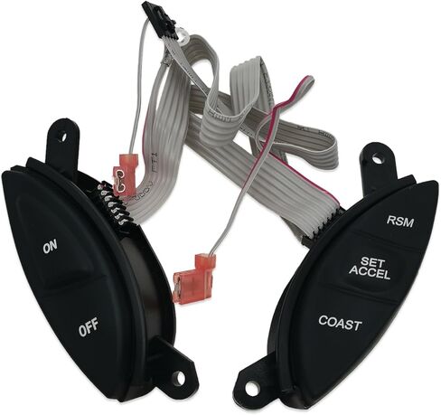 زر التحكم في سرعة عجلة القيادة SW-5928، F87Z-9C888-BB متوافق مع Ford 1998-2003 Ranger، 2001-2005 Explorer Sport Trac، 1999-2003 F150، 1998-2001 Mercury Mountaineer in Kuwait