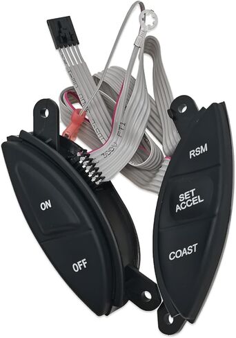 زر التحكم في سرعة عجلة القيادة SW-5928، F87Z-9C888-BB متوافق مع Ford 1998-2003 Ranger، 2001-2005 Explorer Sport Trac، 1999-2003 F150، 1998-2001 Mercury Mountaineer in Kuwait