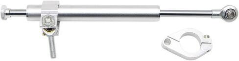 13"(330mm) Universal Motorcycle Steering Damper for Harley Honda Yamaha Kawasaki Suzuki Aprilla KTM BMW Ducati Sportster Touring Scrambler Stabilizer CNC Aluminum (Silver) in Saudi Arabia