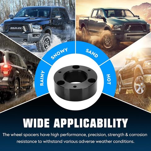طقم رفع تسوية أمامي و2 بوصة خلفي مناسب لسيارة Chevy Silverado 1500 2007-2020، كتل رفع تعليق فواصل مزورة مع مسامير U ممتدة تناسب سيارة GMC Sierra 1500 2007-2020، 4 قطع in Saudi Arabia