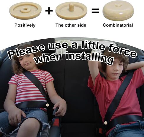 10 Sets Seat Belt Button Stop, Plastic Seat Belt Stop Clips Prevent Buckle from Sliding Down, No Welding Required Snap-On Seatbelt Stopper Kit, Universal Car Accessories (Black) in Kuwait