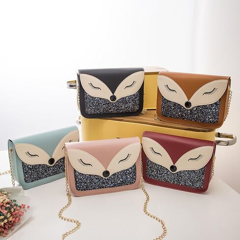 Women Girls Shoulder Bag Kids Cute Fox Handbag Crossbody Purse in Saudi Arabia