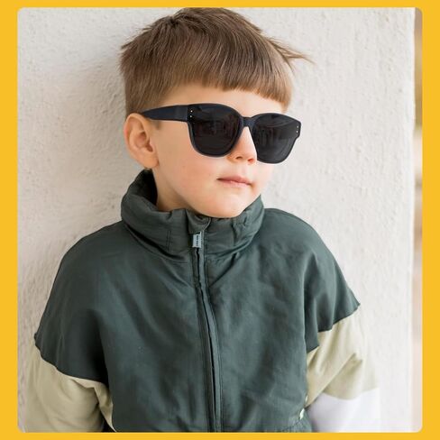 Kids Sunglasses Over Prescription Glasses Sun Glasses for Age 6-12 Boy Girl Polarized Sunglasses in Saudi Arabia
