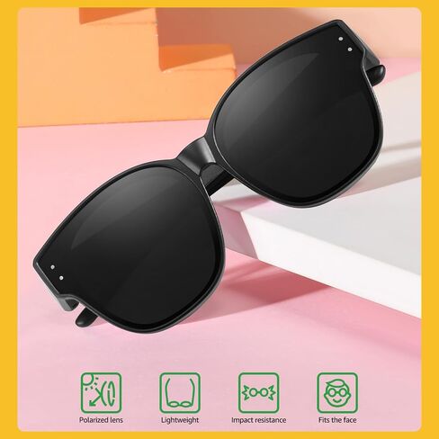 Kids Sunglasses Over Prescription Glasses Sun Glasses for Age 6-12 Boy Girl Polarized Sunglasses in Saudi Arabia
