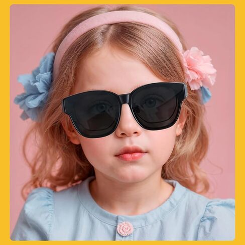 Kids Sunglasses Over Prescription Glasses Sun Glasses for Age 6-12 Boy Girl Polarized Sunglasses in Saudi Arabia