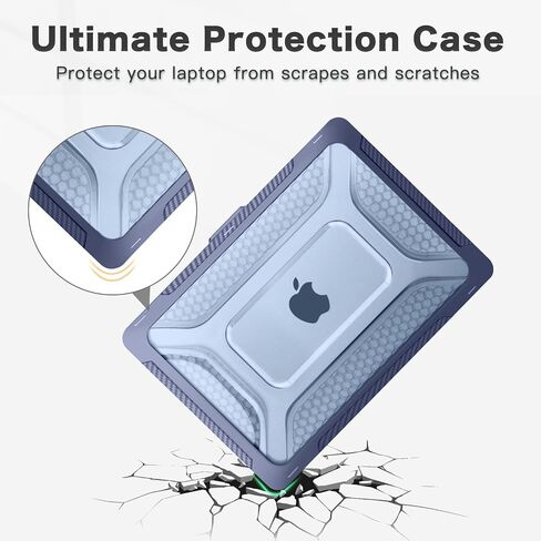 MOSISO Compatible with MacBook Pro 14 inch Case 2024-2021 Release M3 A2918 A2992 M2 A2779 M1 A2442, Honeycomb Heavy Duty TPU Bumper Plastic Hard Shell Case with Fold Kickstand&Keyboard Cover, Black in Saudi Arabia